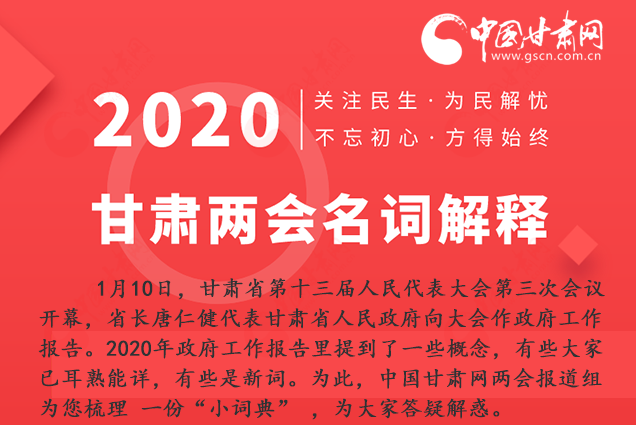 2020甘肅兩會|漲知識！政府工作報告23個新名詞，最全解釋來了