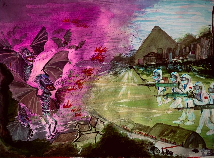 “疫情當(dāng)前，孩子們有‘畫’說”作品展播（四十三）