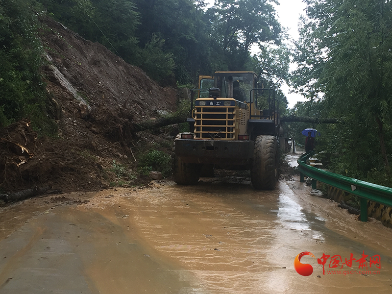 康縣長(zhǎng)壩鎮(zhèn)：鏟車、120合力“逆行”救援群眾  