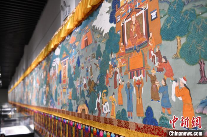 8月20日，“塔影河聲吉祥千年——涼州會盟暨蘭州與武威文物聯(lián)展”在蘭州市博物館開展。戴文昌 攝