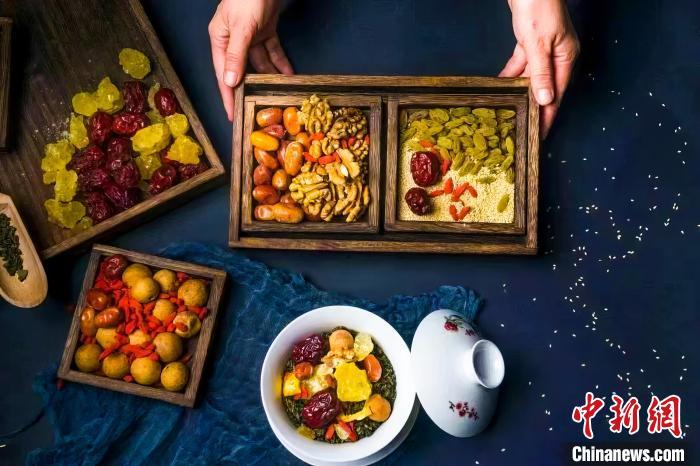 2023年5月，拍攝的臨夏蓋碗茶所需原料。(資料圖)臨夏市融媒體中心供圖