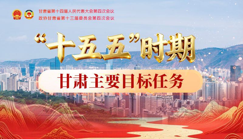 圖解| “十五五”時(shí)期甘肅主要目標(biāo)任務(wù)